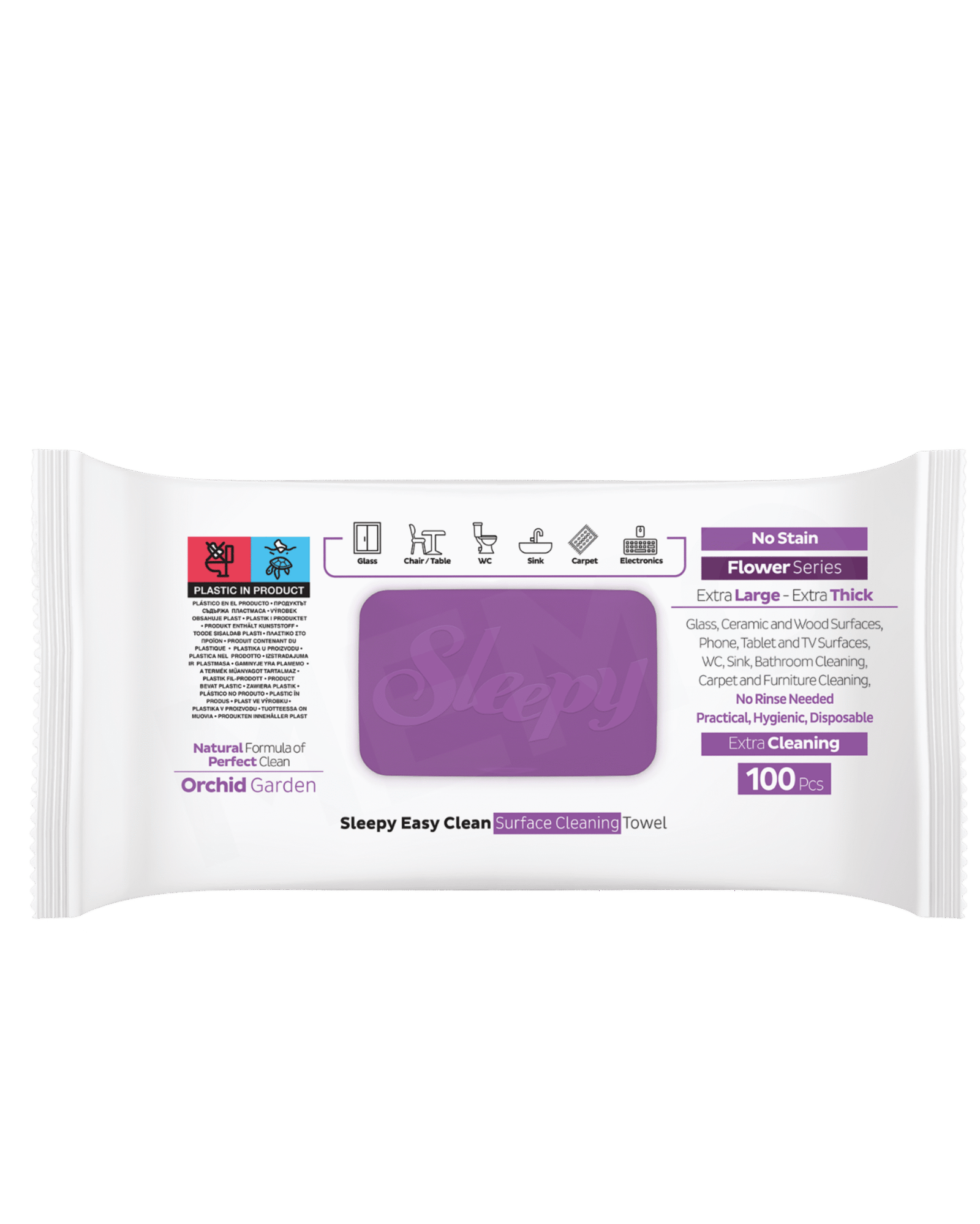 Orchid Surface Wipes - Flower Series - Image 2